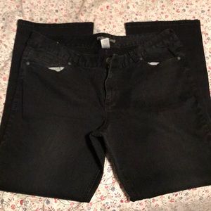 NWOT Maurice’s size 22 black bootcut jeans